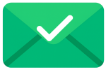 Green envelope icon with a check mark confirming the email was sent successfully on the Star Mobility Tenerife website